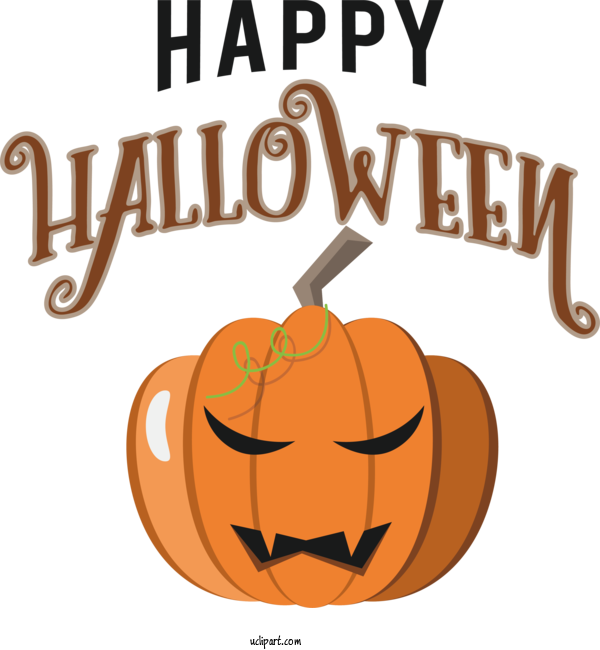 Free Holiday Pumpkin Drawing Cartoon For Happy Halloween Clipart Transparent Background
