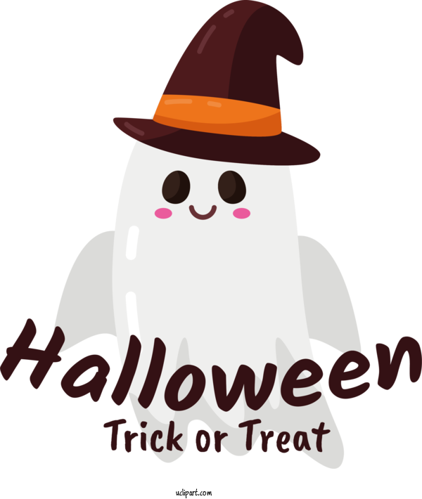 Free Holiday Logo Text Character For Happy Halloween Clipart Transparent Background
