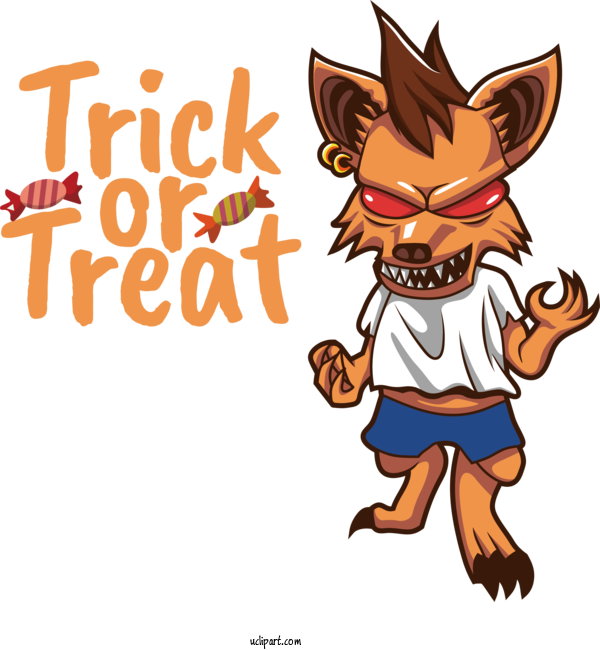 Free Holiday Cat Dog Cartoon For Happy Halloween Clipart Transparent Background