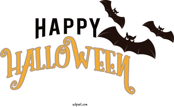 Free Holiday Logo Cartoon Biology For Happy Halloween Clipart Transparent Background