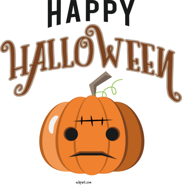 Free Holiday Drawing Design Autumn For Happy Halloween Clipart Transparent Background