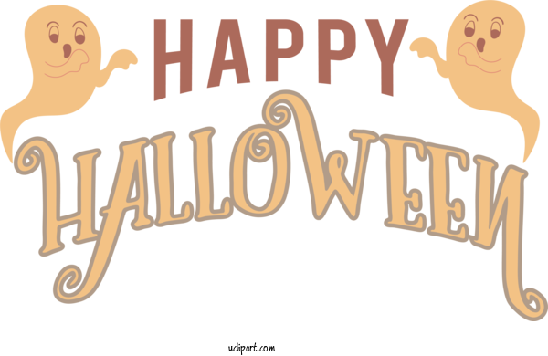Free Holiday Human Cartoon Logo For Happy Halloween Clipart Transparent Background