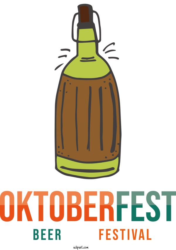 Free Holiday Glass Bottle Bottle Logo For Oktoberfest Clipart Transparent Background