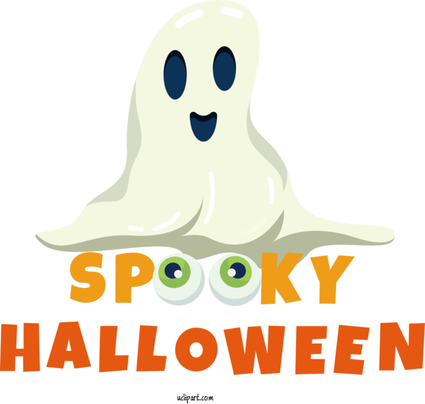 Free Holiday Cartoon Logo Line For Happy Halloween Clipart Transparent Background