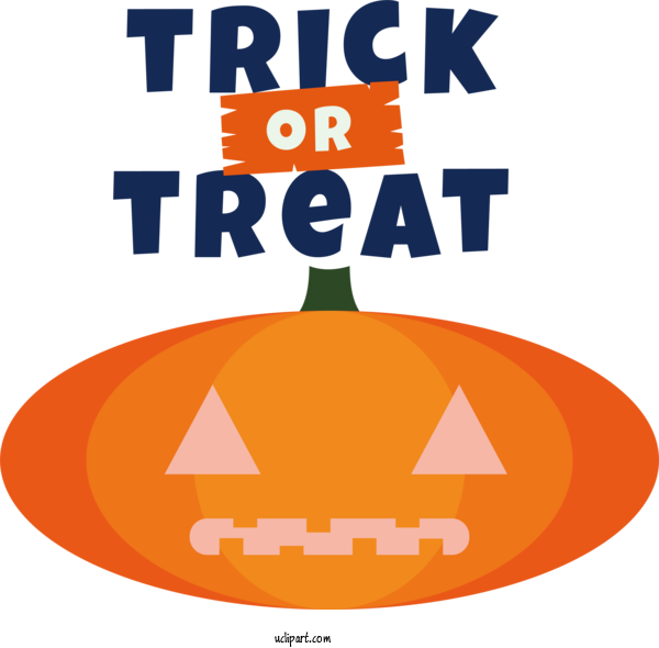 Free Holiday Pumpkin Logo Line For Happy Halloween Clipart Transparent Background