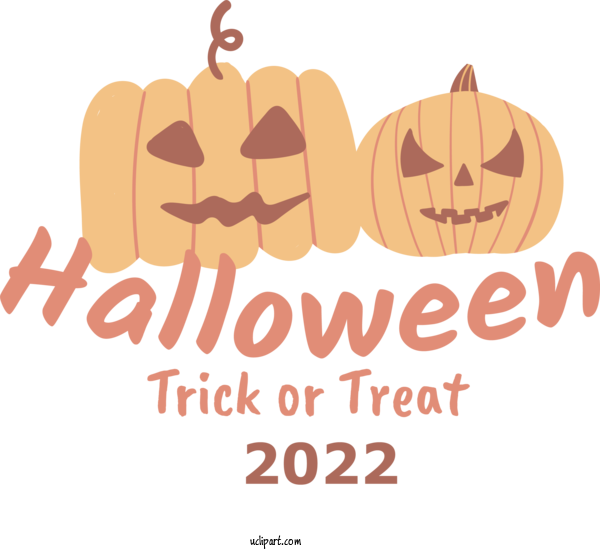 Free Holiday Pumpkin Cartoon Logo For Happy Halloween Clipart Transparent Background