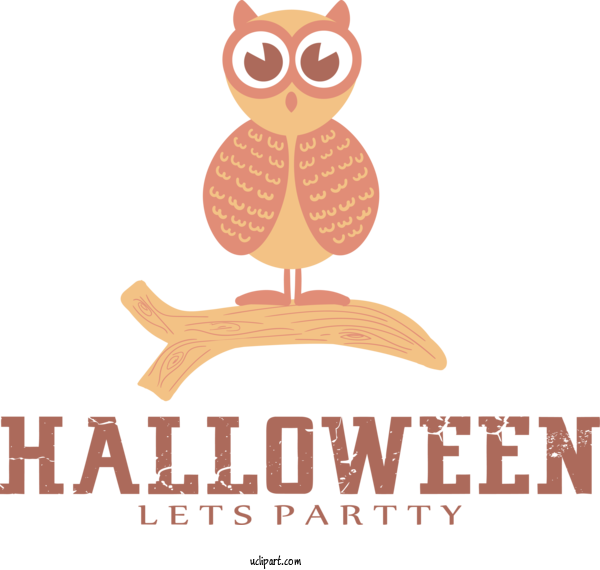 Free Holiday Owls Panagatan Logo For Happy Halloween Clipart Transparent Background