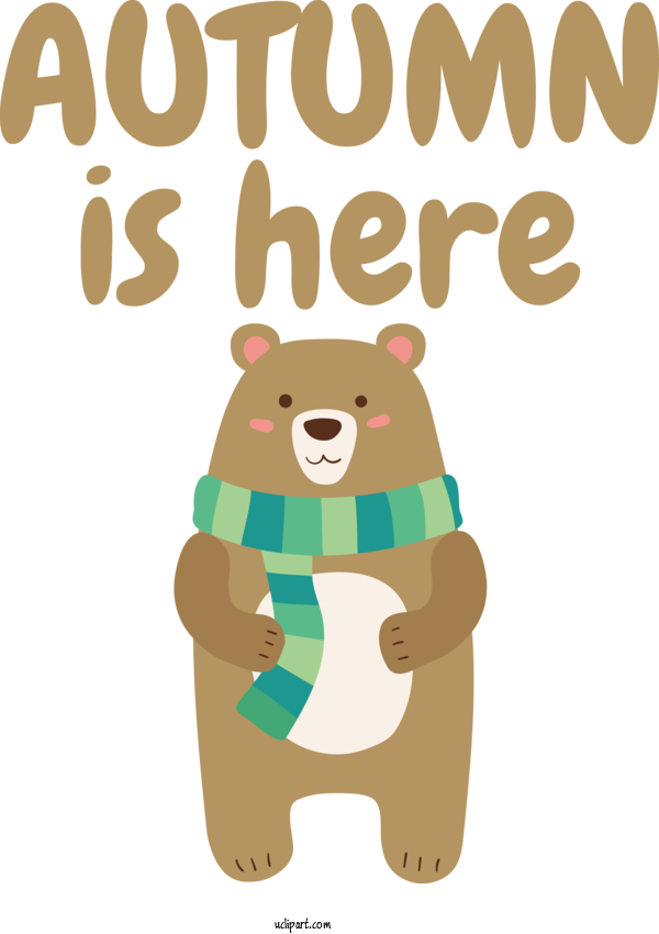 Free Nature Bears Human Teddy Bear For Autumn Clipart Transparent Background