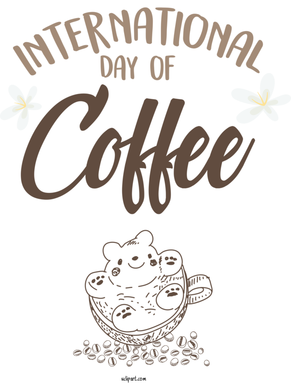 Free Holiday Line Art Logo Line For International Coffee Day Clipart Transparent Background