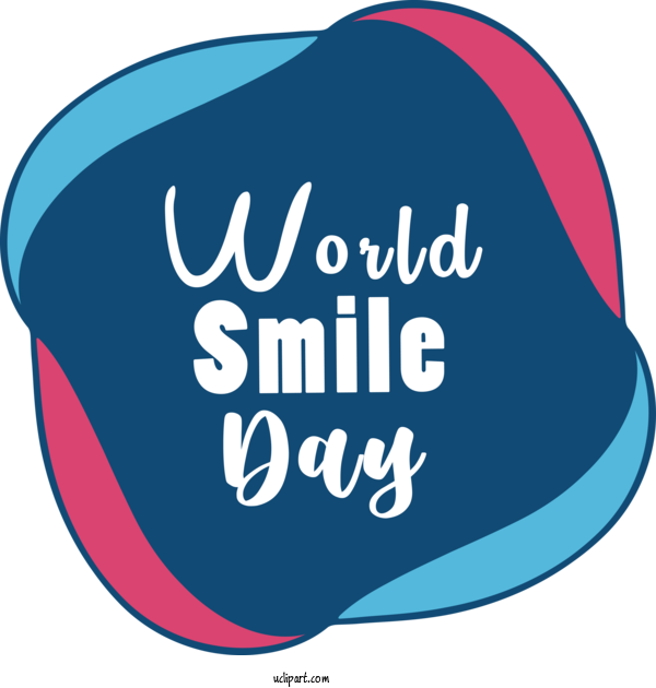 Free Holiday Logo Design Line For World Smile Day Clipart Transparent Background