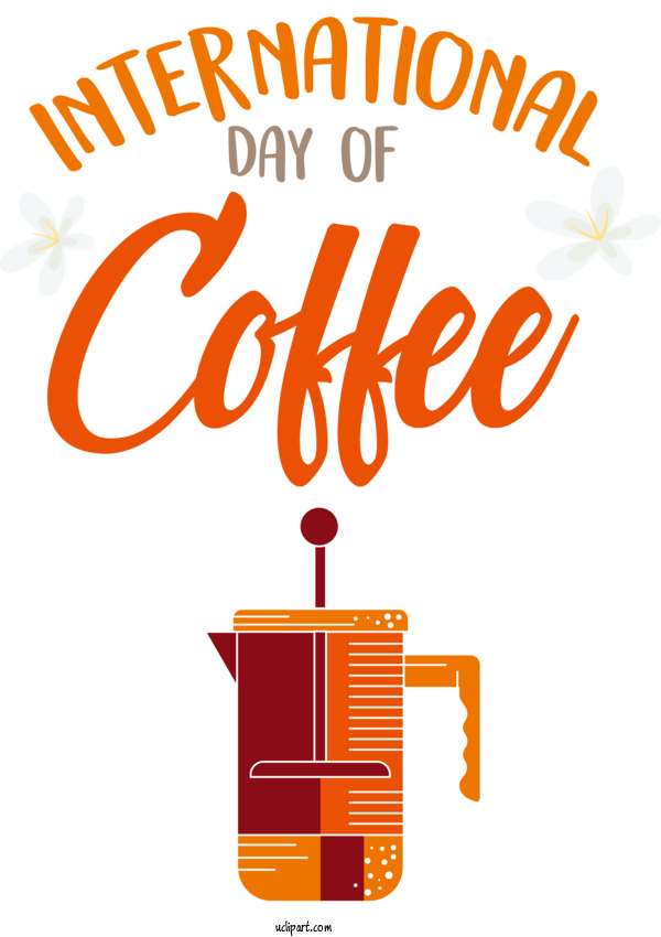 Free Holiday Logo Design Line For International Coffee Day Clipart Transparent Background