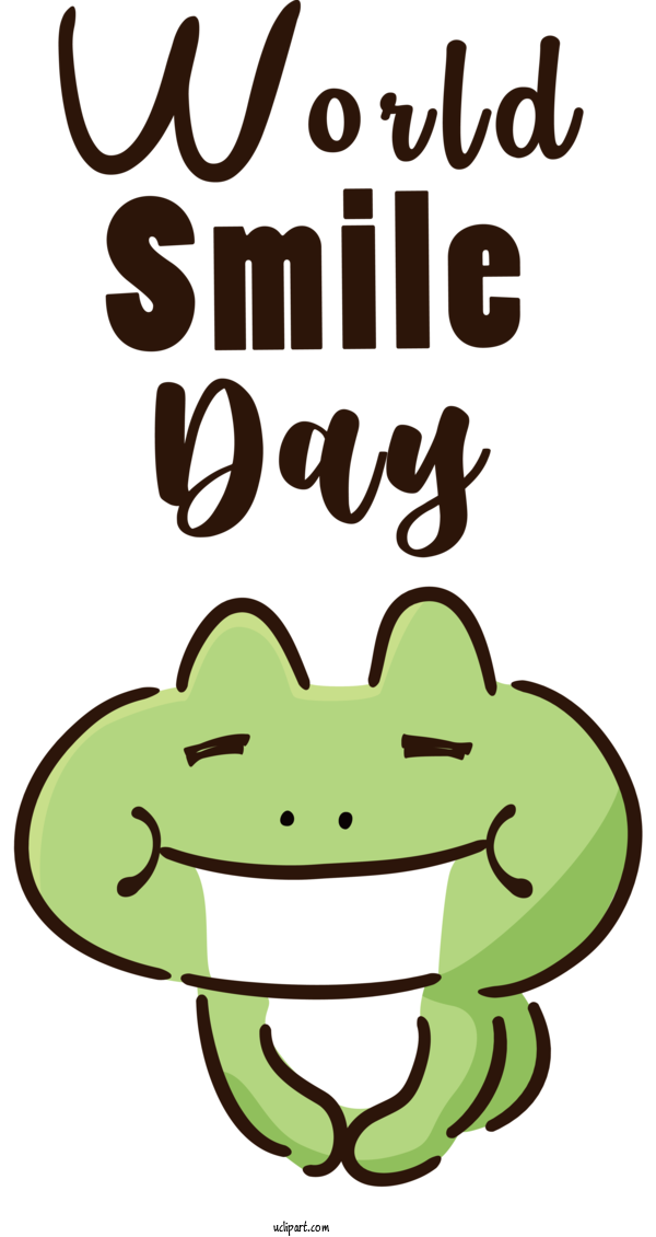 Free Holiday Frogs Toad Plant For World Smile Day Clipart Transparent Background