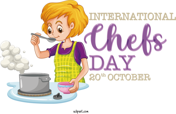 Free Holiday Cooking Kitchen Drawing For International Chefs Day Clipart Transparent Background