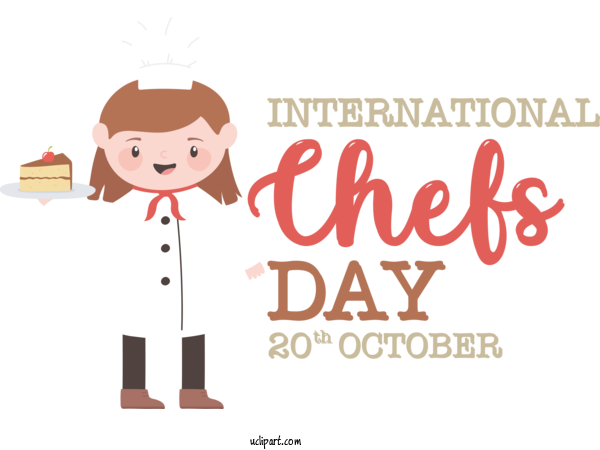 Free Holiday Human Cartoon Logo For International Chefs Day Clipart Transparent Background