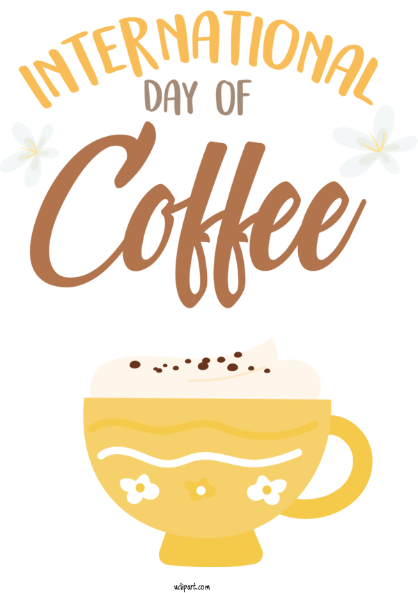 Free Holiday 09702 Cappuccino Coffee For International Coffee Day Clipart Transparent Background