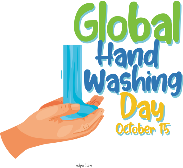 Free Holiday Water Design Logo For Global Handwashing Day Clipart Transparent Background