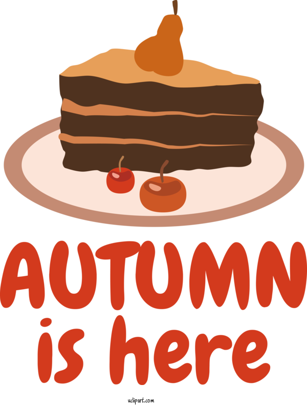 Free Nature Chocolate Cake Chocolate Cake For Autumn Clipart Transparent Background