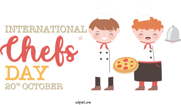 Free Holiday Public Relations Human Logo For International Chefs Day Clipart Transparent Background