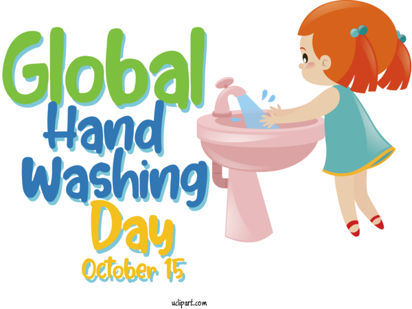 Free Holiday Human Cartoon Logo For Global Handwashing Day Clipart Transparent Background