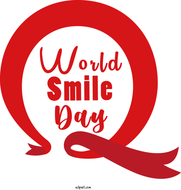 Free Holiday Logo Text Line For World Smile Day Clipart Transparent Background