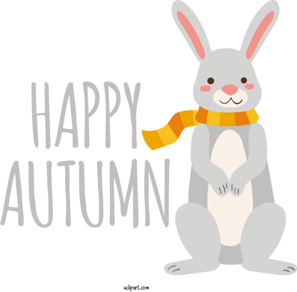 Free Nature Hares Rabbit Easter Bunny For Autumn Clipart Transparent Background