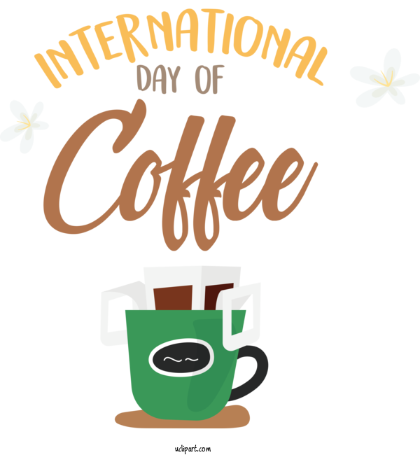 Free Holiday Instant Coffee Coffee Coffee Cup For International Coffee Day Clipart Transparent Background