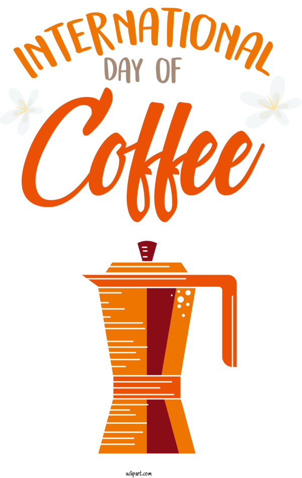 Free Holiday Logo Design Human For International Coffee Day Clipart Transparent Background