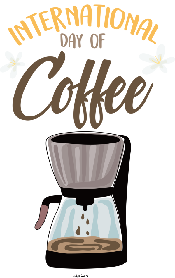 Free Holiday Coffee Coffee Cup Design For International Coffee Day Clipart Transparent Background