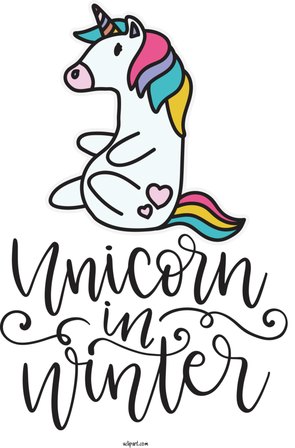 Free Holiday Cartoon Flower Line For National Unicorn Day Clipart Transparent Background