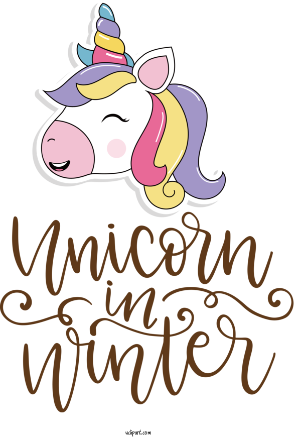Free Holiday Cartoon Line Pink For National Unicorn Day Clipart Transparent Background