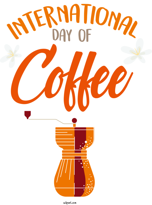 Free Holiday Logo Human Design For International Coffee Day Clipart Transparent Background