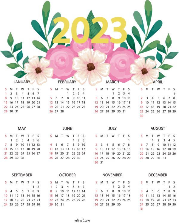 Free 2023 Calendar Logo Ferragosto Typography For 2023 Printable Yearly Calendar Clipart Transparent Background