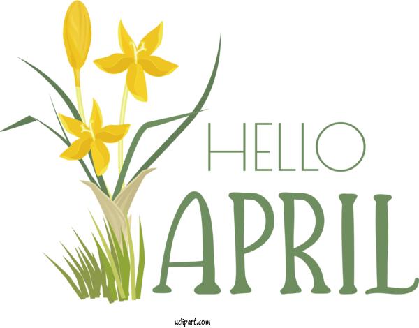 Free April Art Design Flowering Pot Plants (2). Drawing Flowering Pot Plants For Hello April Clipart Transparent Background