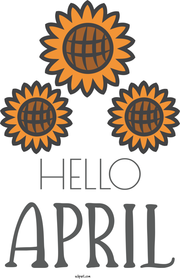 Free April Art Design Floral Design Flower Flower Bouquet For Hello April Clipart Transparent Background
