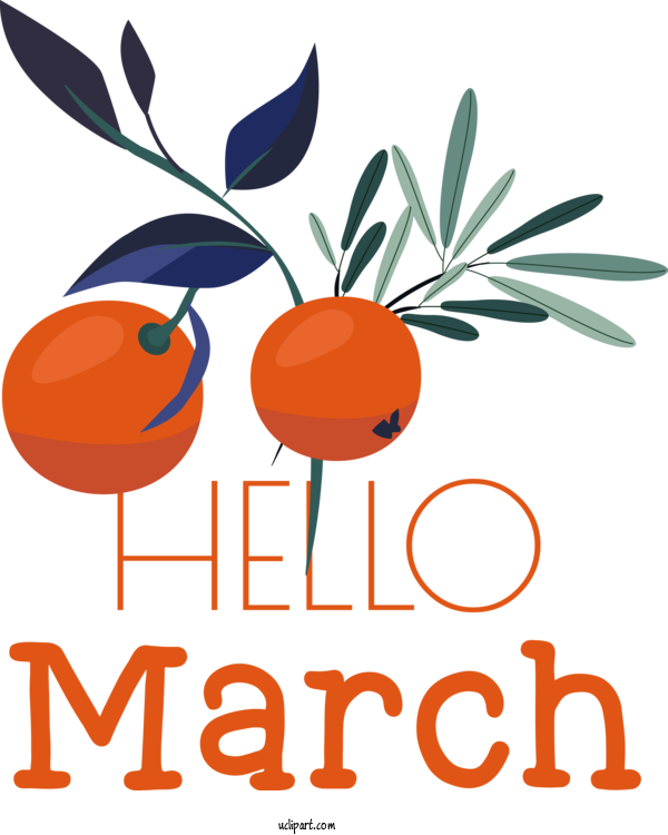Free March Art Design Drawing Painting Flower For Hello March Clipart Transparent Background