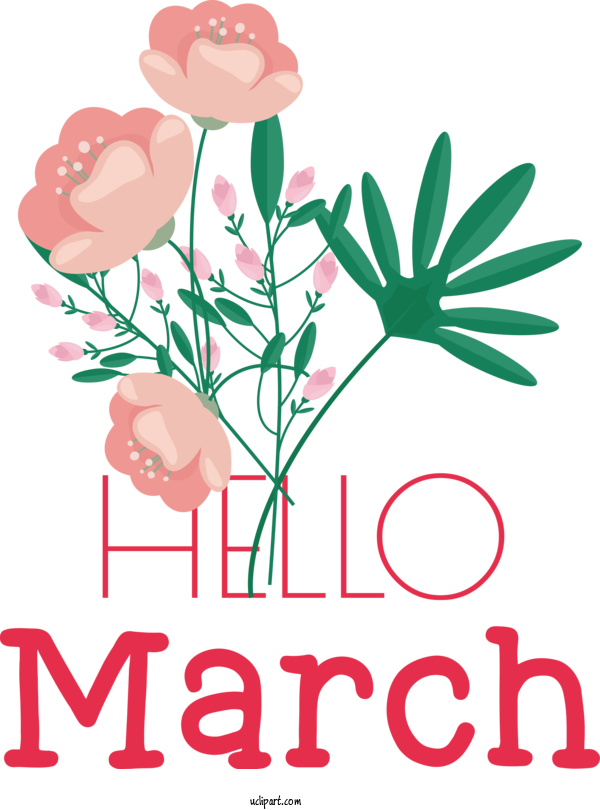 Free March Art Design Calendar Lunar Calendar Day Of Week For Hello March Clipart Transparent Background
