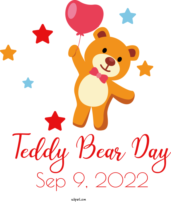Free Teddy Bear Planet Star Light For Teddy Bear Day Clipart Transparent Background