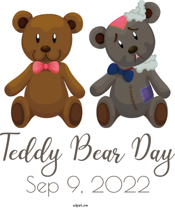 Free Teddy Bear Drawing Design Royalty Free For Teddy Bear Day Clipart Transparent Background