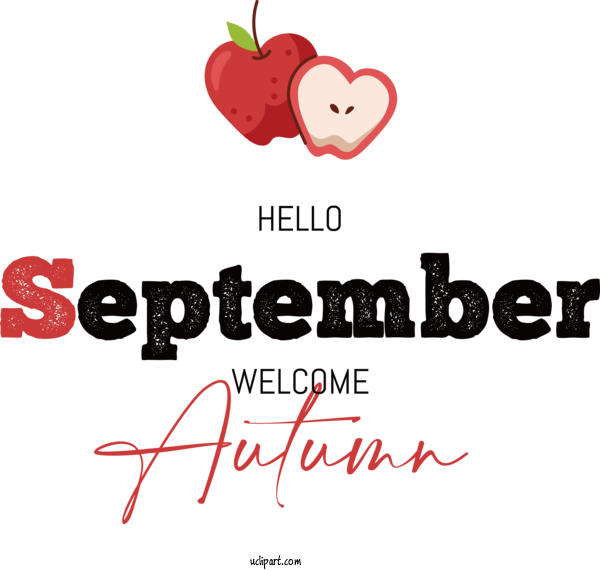Free Hello September Logo Heart Tommee Tippee For Welcome Autumn Clipart Transparent Background