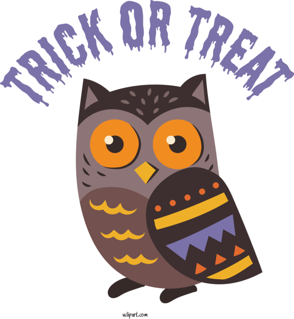 Free Halloween Birds Owls Cat For Trick Or Treat Clipart Transparent Background