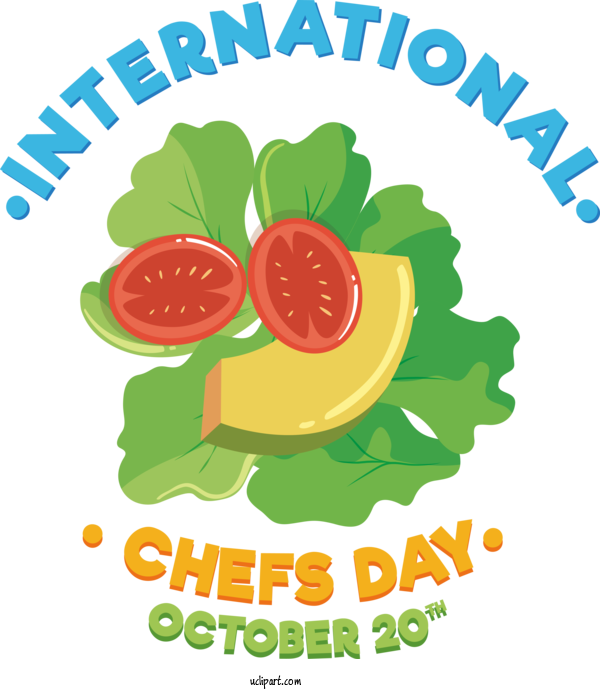 Free Chefs Day Natural Food Vegetable Local Food For International Chefs Day Clipart Transparent Background