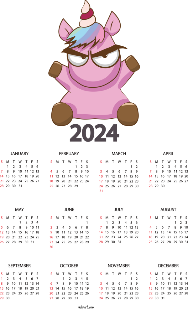 Free 2024 Calendar Calendar Wedding Invitation Solar Calendar For 2024 Yearly Calendar Clipart Transparent Background