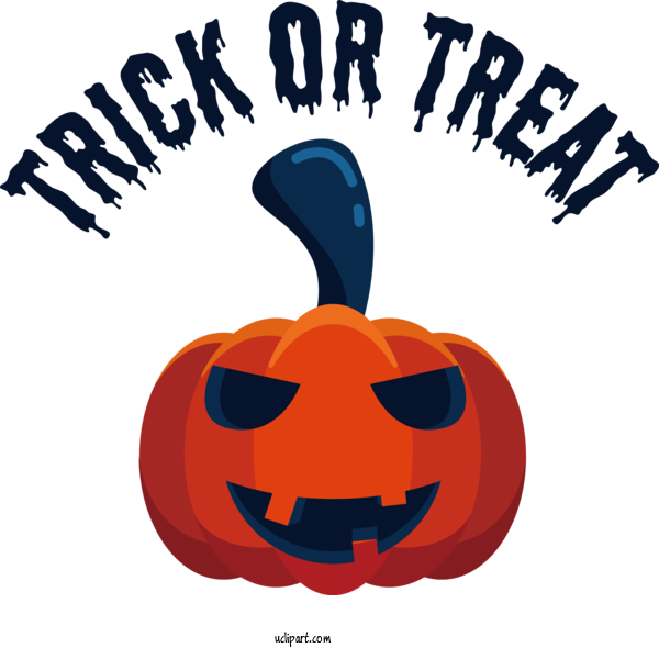 Free Halloween Jack O' Lantern Cartoon Logo For Trick Or Treat Clipart Transparent Background
