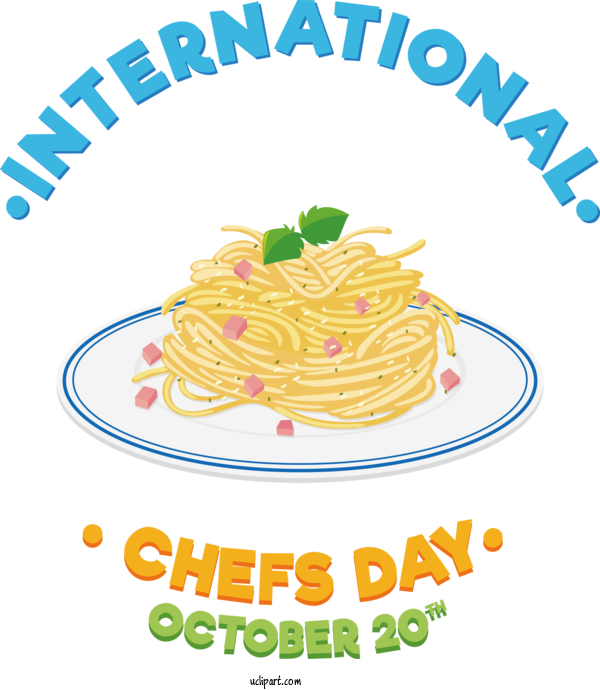 Free Chefs Day Text Line Meal For International Chefs Day Clipart Transparent Background