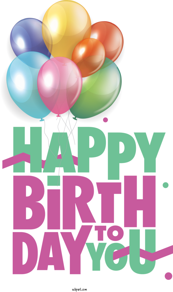 Free Birthday Human Balloon Design For Happy Birthday Clipart Transparent Background