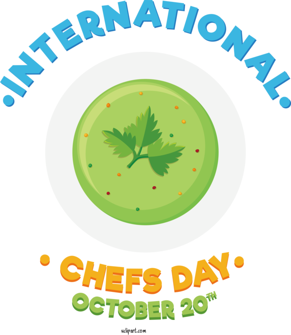 Free Chefs Day Leaf Vegetable Logo For International Chefs Day Clipart Transparent Background