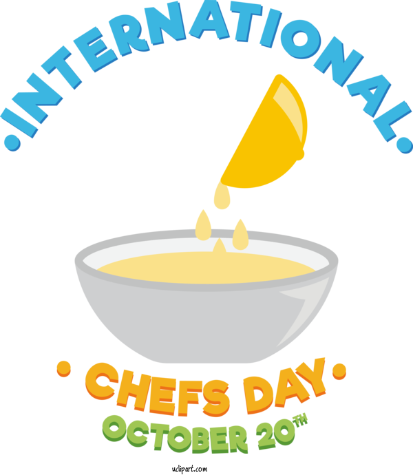 Free Chefs Day Water Logo Design For International Chefs Day Clipart Transparent Background