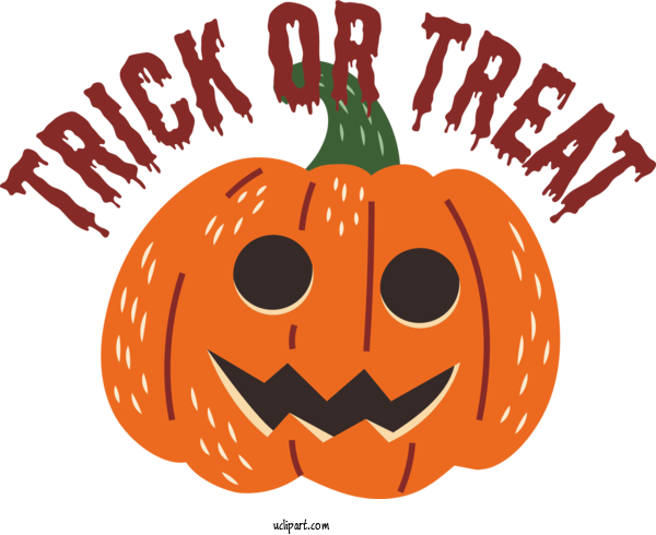 Free Halloween Squash Jack O' Lantern Vegetable For Trick Or Treat Clipart Transparent Background