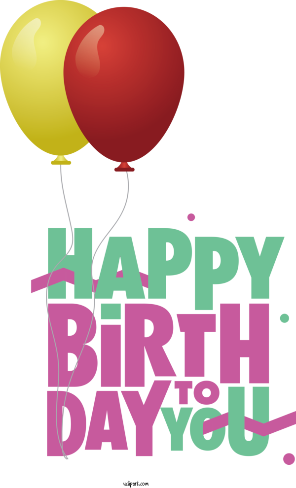 Free Birthday Logo Design Balloon For Happy Birthday Clipart Transparent Background