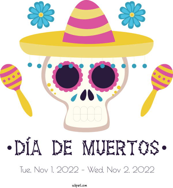 Free Day Of The Dead Day Of The Dead Calavera Drawing For Dia De Los Muertos Clipart Transparent Background
